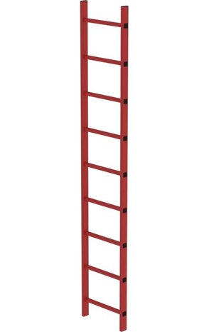 Munk Kunststof putladder, 9 sporten (450mm breed) Munk Kunststof putladder, 9 sporten (450mm breed)