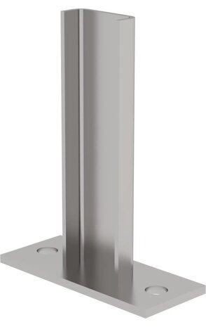 Roossien RVS voetplaat voor putladders