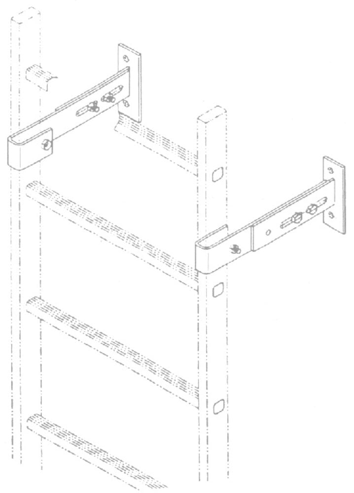 Roossien RVS verstelbare wandanker, 165-215mm