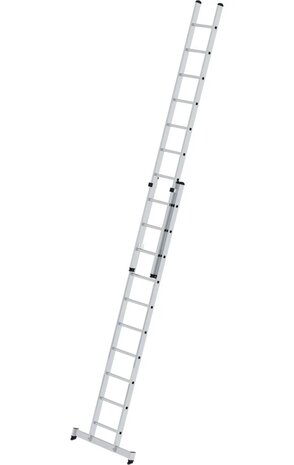 Munk 2-delige opsteekladder, 2x10 sporten met Nivello stabilisatiebalk Munk 2-delige opsteekladder, 2x10 sporten met Nivello stabilisatiebalk