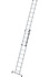 2-delige opsteekladder, 2x10 sporten met Nivello stabilisatiebalk 2-delige opsteekladder, 2x10 sporten met Nivello stabilisatiebalk