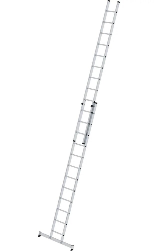 Roossien 2-delige opsteekladder, 2x12 sporten met Nivello stabilisatiebalk Roossien 2-delige opsteekladder, 2x12 sporten met Nivello stabilisatiebalk