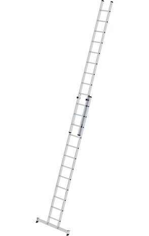 Roossien 2-delige opsteekladder, 2x12 sporten met Nivello stabilisatiebalk Roossien 2-delige opsteekladder, 2x12 sporten met Nivello stabilisatiebalk