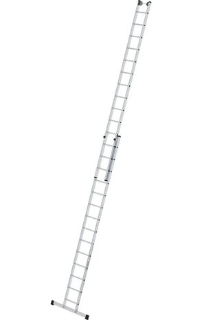 Roossien 2-delige opsteekladder, 2x14 sporten met stabilisatiebalk