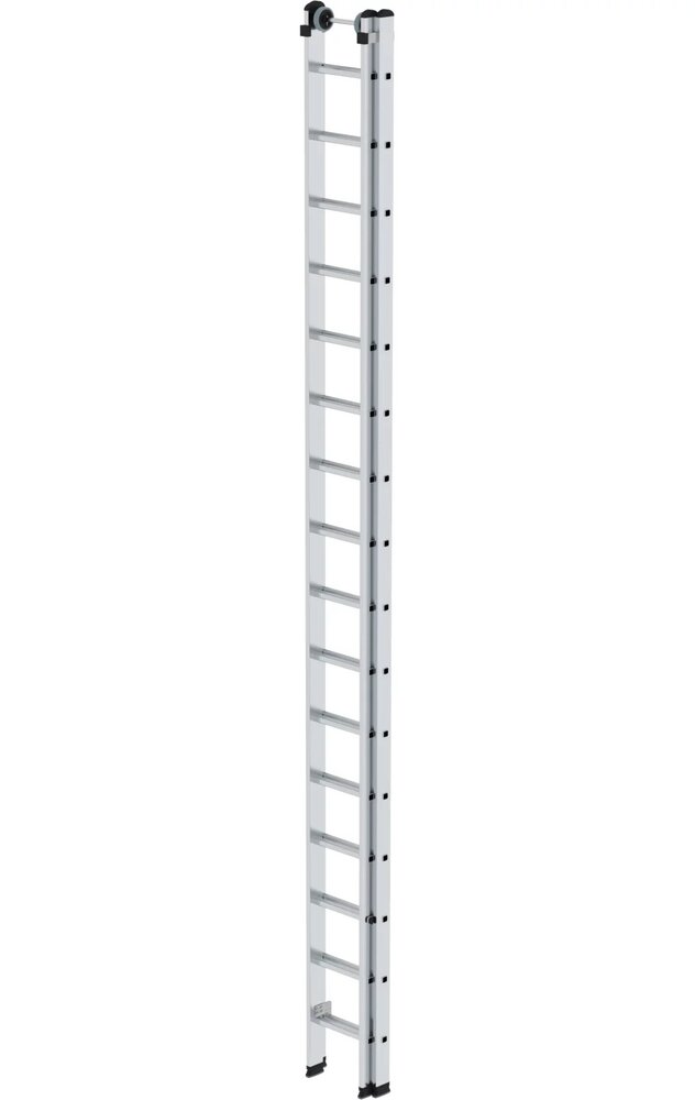 Munk 2-delige aluminium opsteekladder, 2x16 sporten Munk 2-delige aluminium opsteekladder, 2x16 sporten