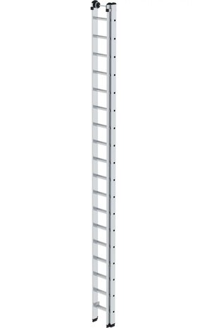 Munk 2-delige aluminium opsteekladder, 2x18 sporten Munk 2-delige aluminium opsteekladder, 2x18 sporten