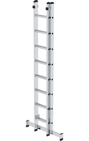 Roossien 2-delige opsteekladder, 2x8 sporten met Nivello stabilisatiebalk