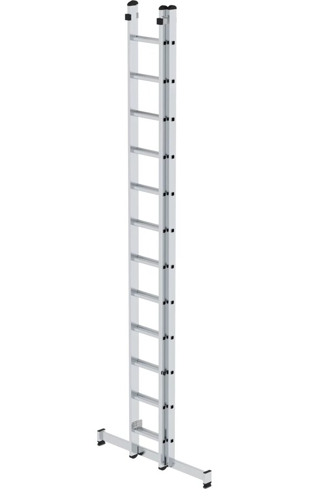 Munk 2-delige opsteekladder, 2x12 sporten met Nivello stabilisatiebalk Munk 2-delige opsteekladder, 2x12 sporten met Nivello stabilisatiebalk