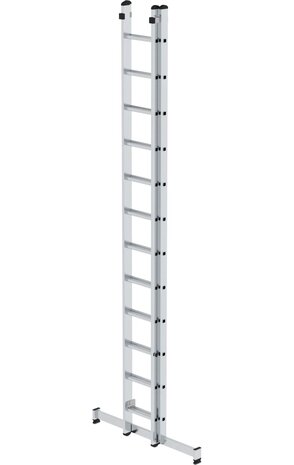 Munk 2-delige opsteekladder, 2x12 sporten met Nivello stabilisatiebalk Munk 2-delige opsteekladder, 2x12 sporten met Nivello stabilisatiebalk