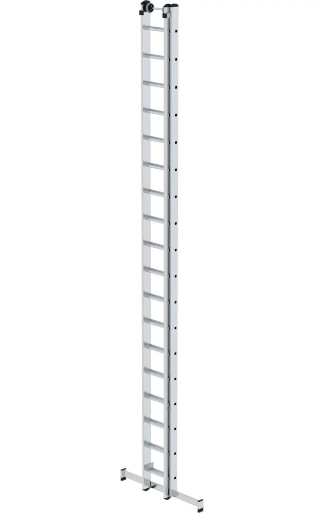 Roossien 2-delige opsteekladder, 2x18 sporten met Nivello stabilisatiebalk