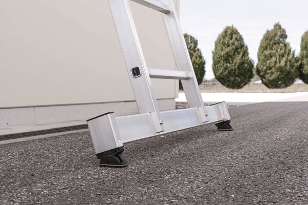 Roossien 2-delige opsteekladder, 2x18 sporten met Nivello stabilisatiebalk