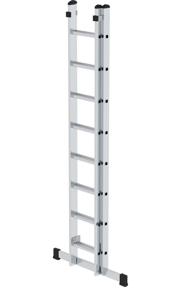 Roossien 2-delige opsteekladder, 2x8 sporten met stabilisatiebalk