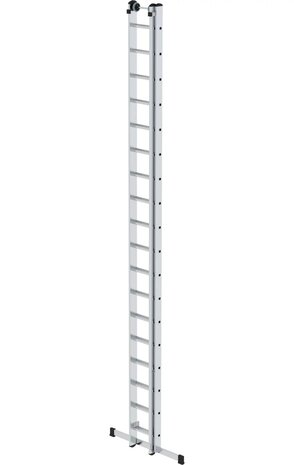 Roossien 2-delige opsteekladder, 2x18 sporten met stabilisatiebalk