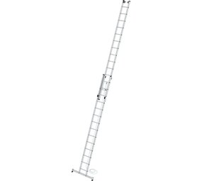 Munk 2-delige optrekladder, 2x14 sporten met Nivello stabilisatiebalk Munk 2-delige optrekladder, 2x14 sporten met Nivello stabilisatiebalk