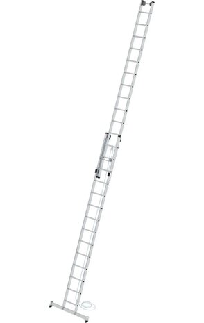 Roossien 2-delige optrekladder, 2x14 sporten met Nivello stabilisatiebalk