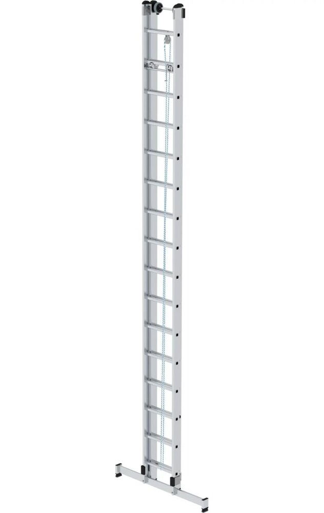 Roossien 2-delige optrekladder, 2x16 sporten met Nivello stabilisatiebalk