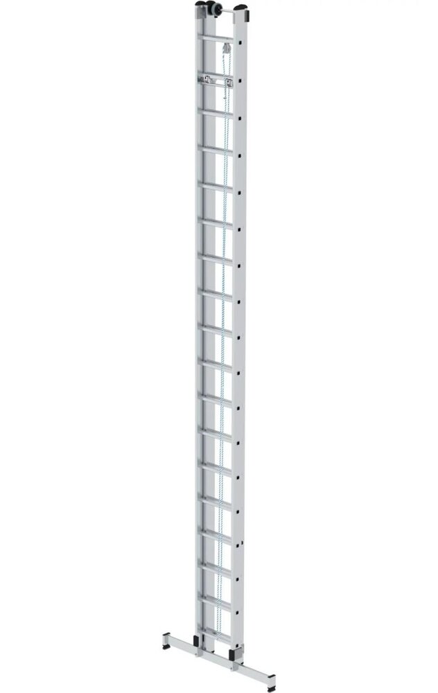 Munk 2-delige optrekladder, 2x18 sporten met Nivello stabilisatiebalk Munk 2-delige optrekladder, 2x18 sporten met Nivello stabilisatiebalk
