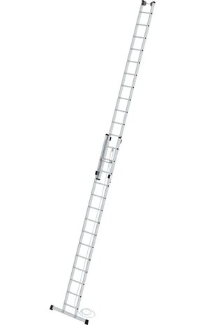 Roossien 2-delige optrekladder, 2x14 sporten met standaard stabilisatiebalk Roossien 2-delige optrekladder, 2x14 sporten met standaard stabilisatiebalk