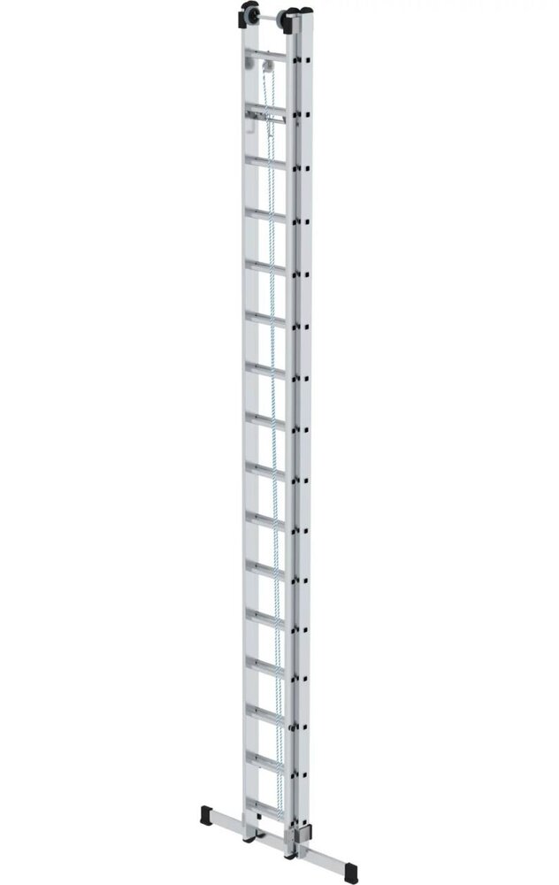 Roossien 2-delige optrekladder, 2x16 sporten met standaard stabilisatiebalk