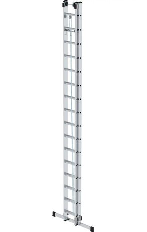 Roossien 2-delige optrekladder, 2x16 sporten met standaard stabilisatiebalk