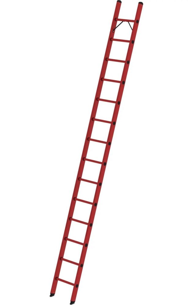 Roossien Volkunststof enkele ladder, 14 sporten Roossien Volkunststof enkele ladder, 14 sporten