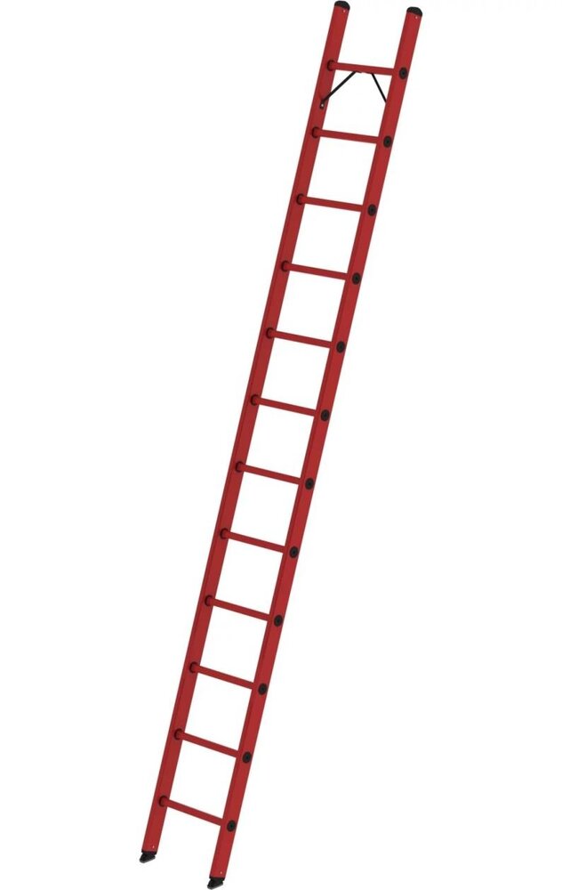 Roossien Volkunststof enkele ladder, 12 sporten