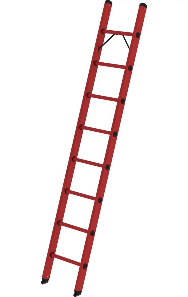 Roossien Volkunststof enkele ladder, 8 sporten