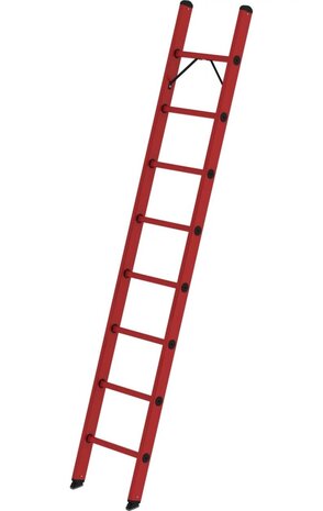 Roossien Volkunststof enkele ladder, 8 sporten