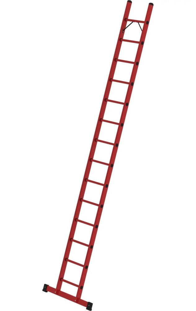 Roossien Volkunststof enkele ladder, 14 sporten met stabilisatiebalk