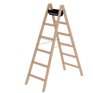 Houten dubbele ladders van Ladder.nl