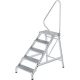 Munk Montagetrap, 5 aluminium treden, met leuning