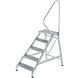 Roossien Montagetrap, 5 aluminium treden, met leuning