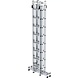Roossien Aluminium dubbele ladder, verstelbaar, 4x8 sporten