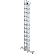 Roossien Aluminium dubbele ladder, verstelbaar, 4x12 sporten