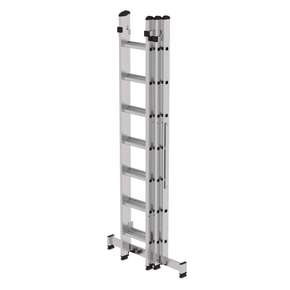 Roossien 3-delige aluminium reformladder, 3x7 sporten