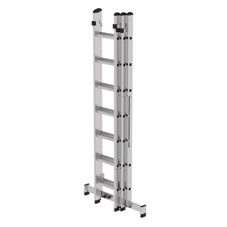 Roossien 3-delige aluminium reformladder, 3x7 sporten