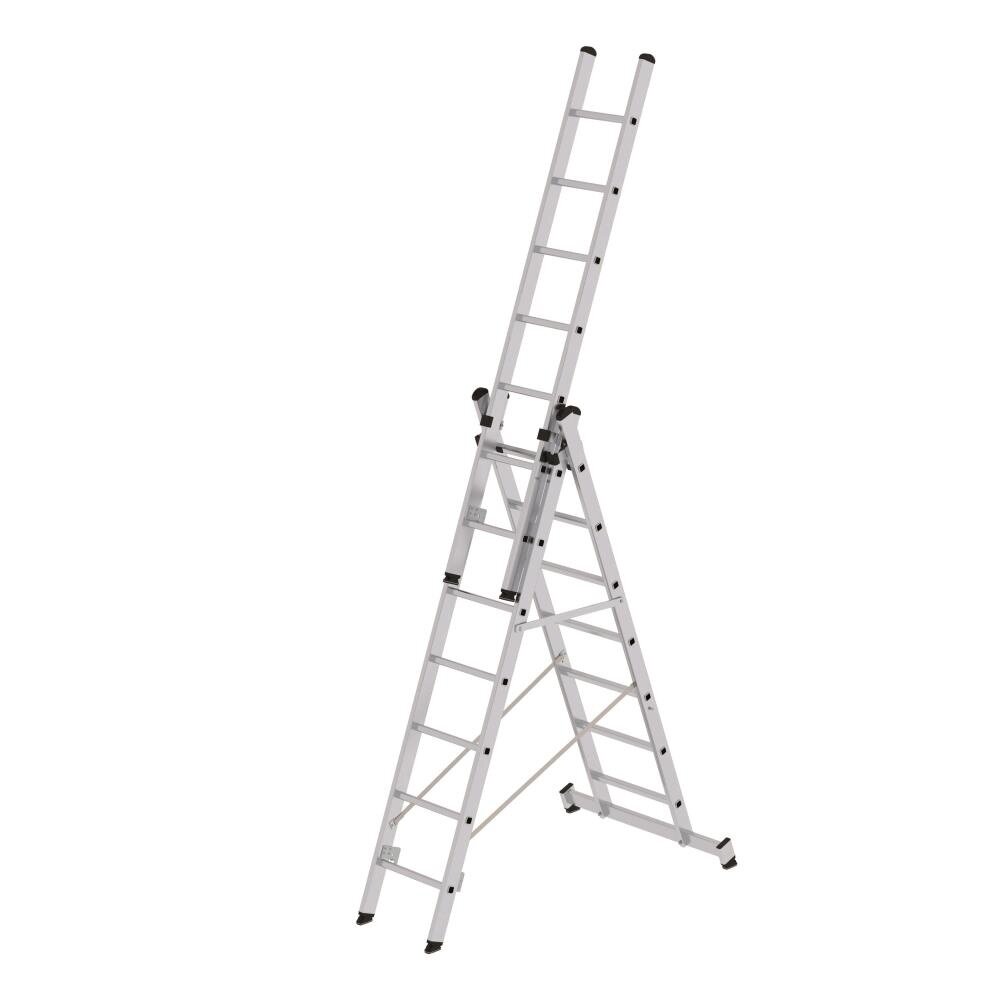Munk 3-delige aluminium reformladder, 3x7 sporten Munk 3-delige aluminium reformladder, 3x7 sporten