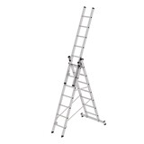 Munk 3-delige aluminium reformladder, 3x7 sporten