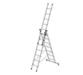 Roossien 3-delige aluminium reformladder, 3x7 sporten