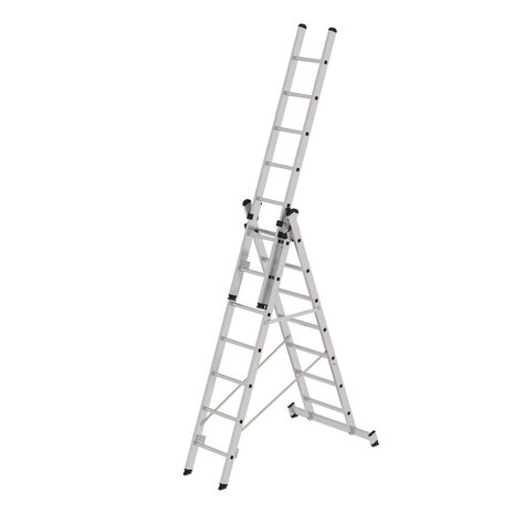 Roossien 3-delige aluminium reformladder, 3x7 sporten