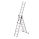 Munk 3-delige aluminium reformladder, 3x7 sporten Munk 3-delige aluminium reformladder, 3x7 sporten