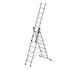 3-delige aluminium reformladder, 3x7 sporten