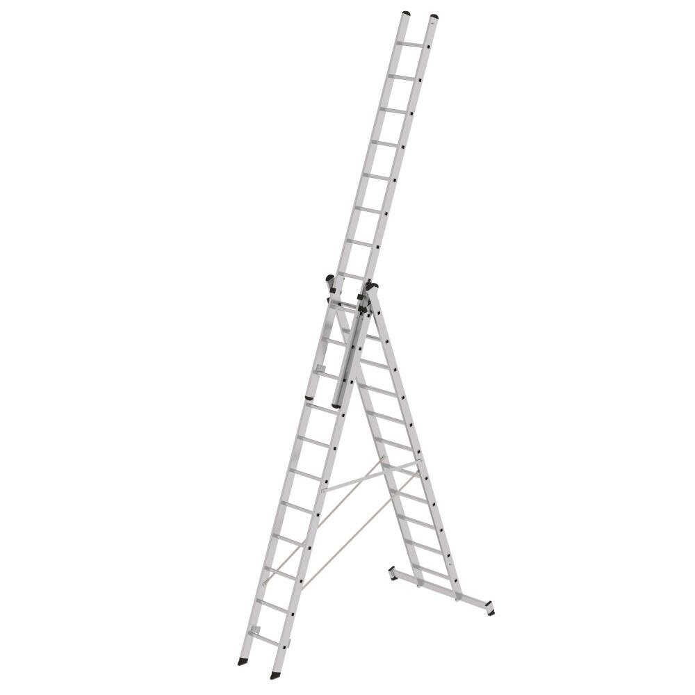 Roossien 3-delige aluminium reformladder, 3x11 sporten