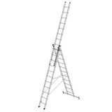 Roossien 3-delige aluminium reformladder, 3x11 sporten Roossien 3-delige aluminium reformladder, 3x11 sporten