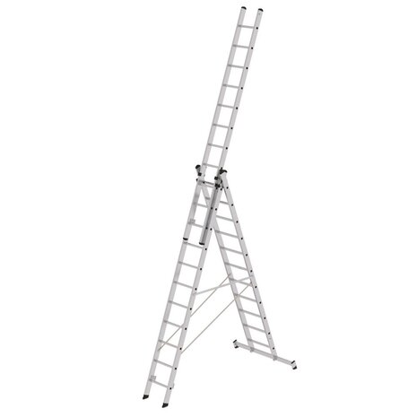 Roossien 3-delige aluminium reformladder, 3x11 sporten