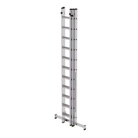 Roossien 3-delige aluminium reformladder, 3x11 sporten