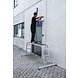 Munk 4-delige aluminium vouwladder, 4x4, met stabilisatiebalk Munk 4-delige aluminium vouwladder, 4x4, met stabilisatiebalk