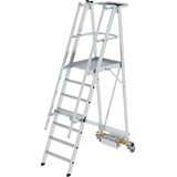 Munk Verrijdbare bordestrap, 7 treden, klapbaar met smalle stabilisatiebalk