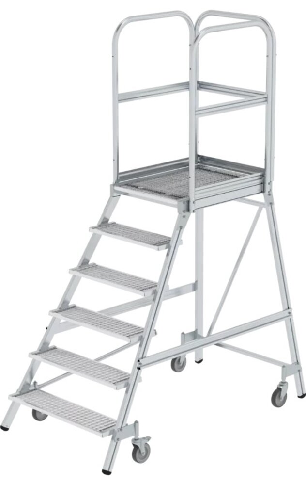 Roossien Aluminium bordestrap met 6 stalen treden