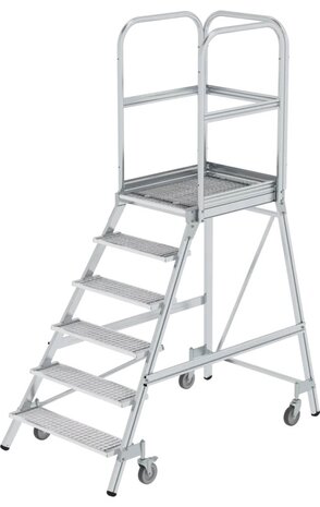 Roossien Aluminium bordestrap met 6 stalen treden